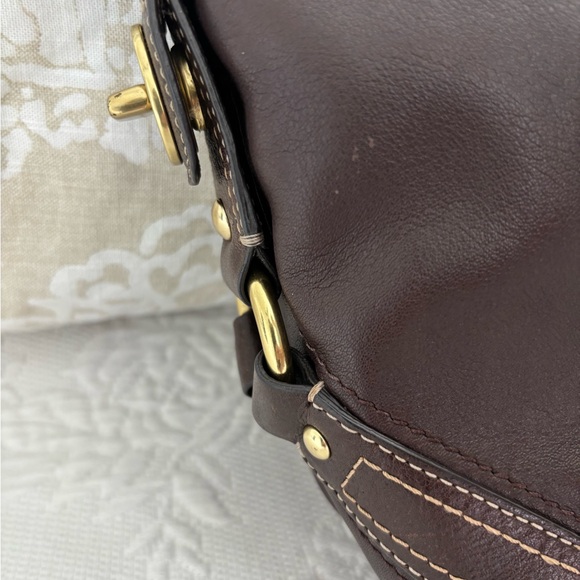 Coach Brown Leather Shoulder Bag - Picture 6 of 8